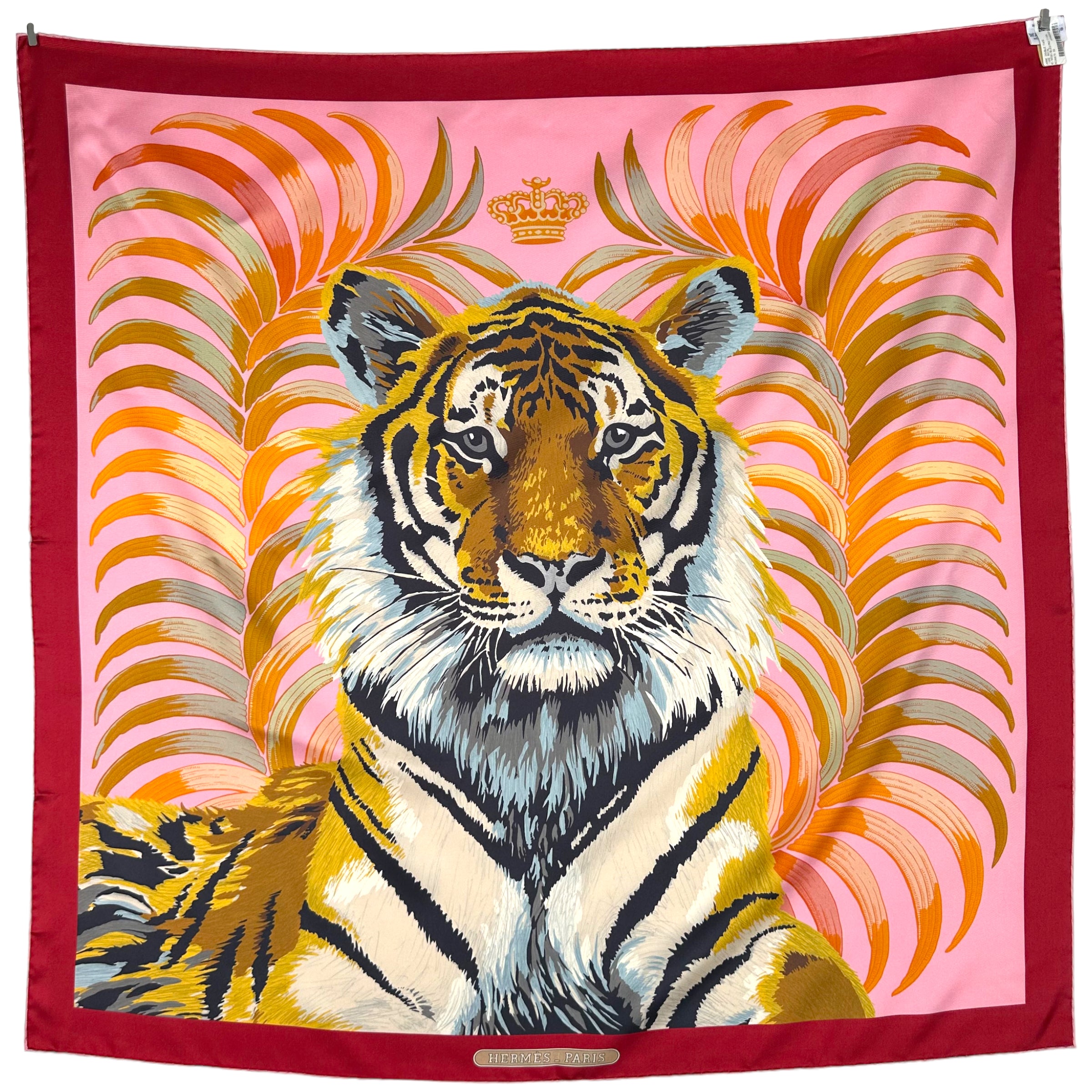 Royal Tiger - HERMES SCARF 90 cm - DOUBLE-SIDED
