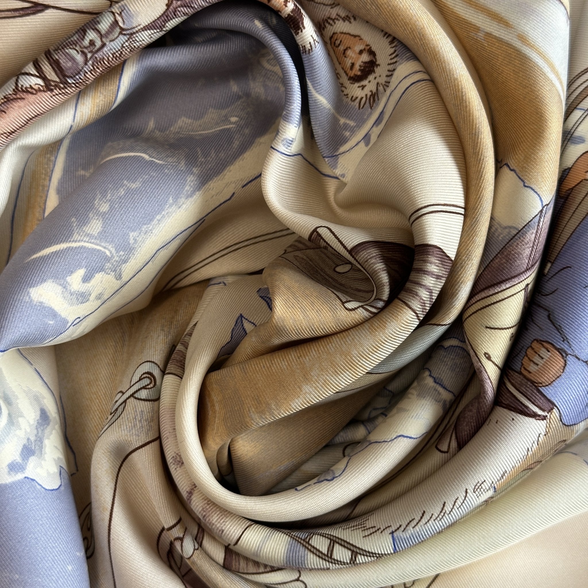 foulard carre hermes groenland dessin de philippe Ledoux