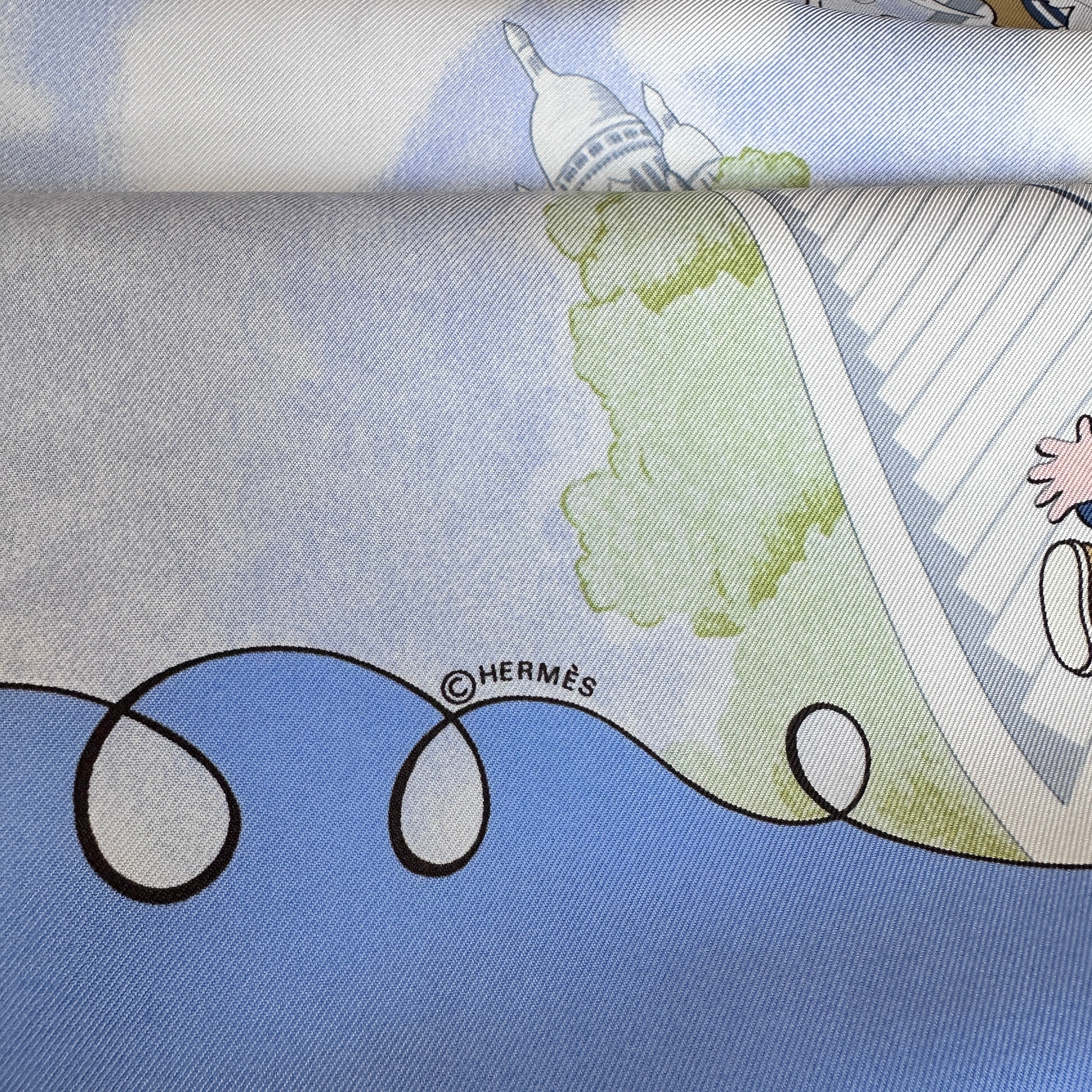 zoom sur le logo de copyright Hermès