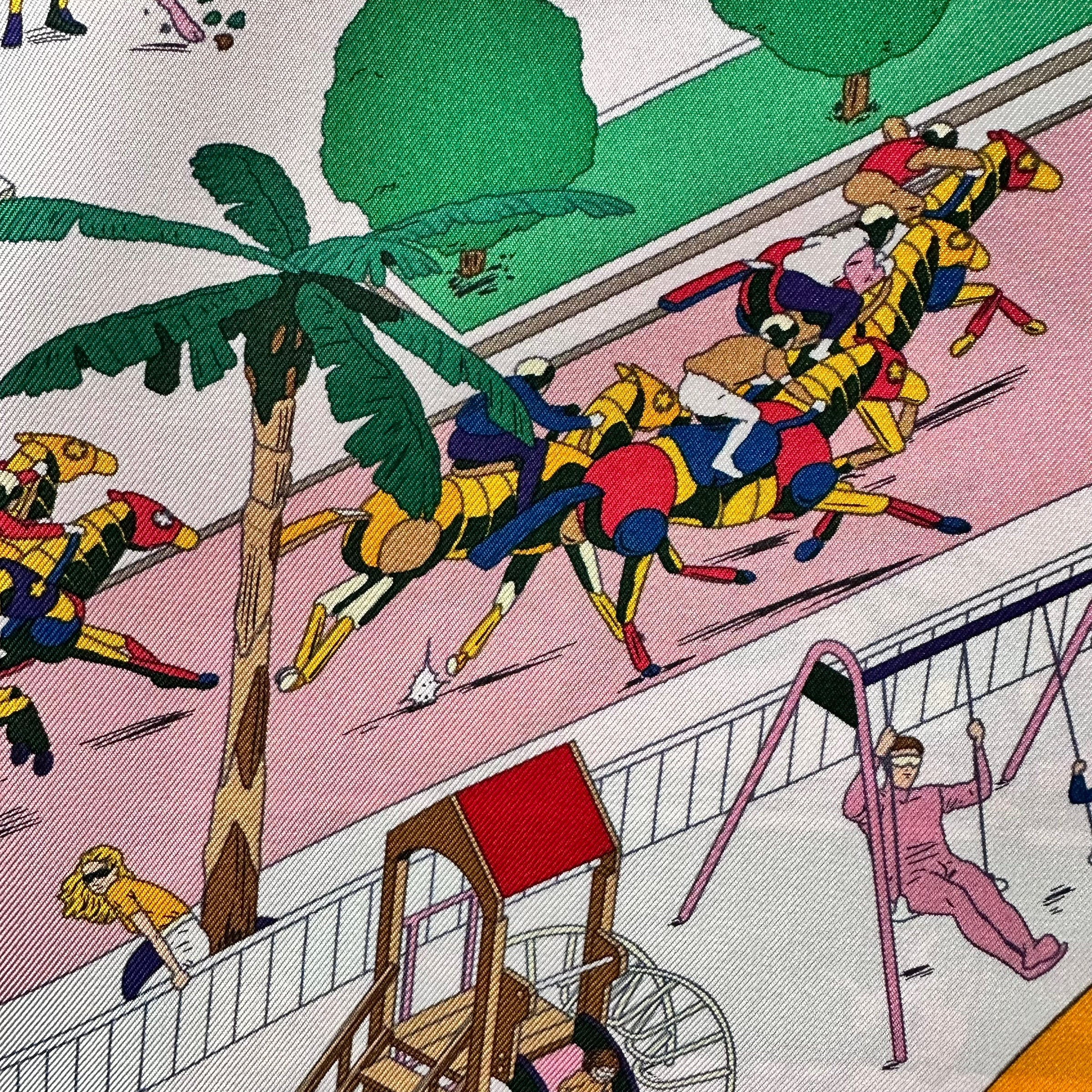 On the beach - HERMES SCARF 90 cm