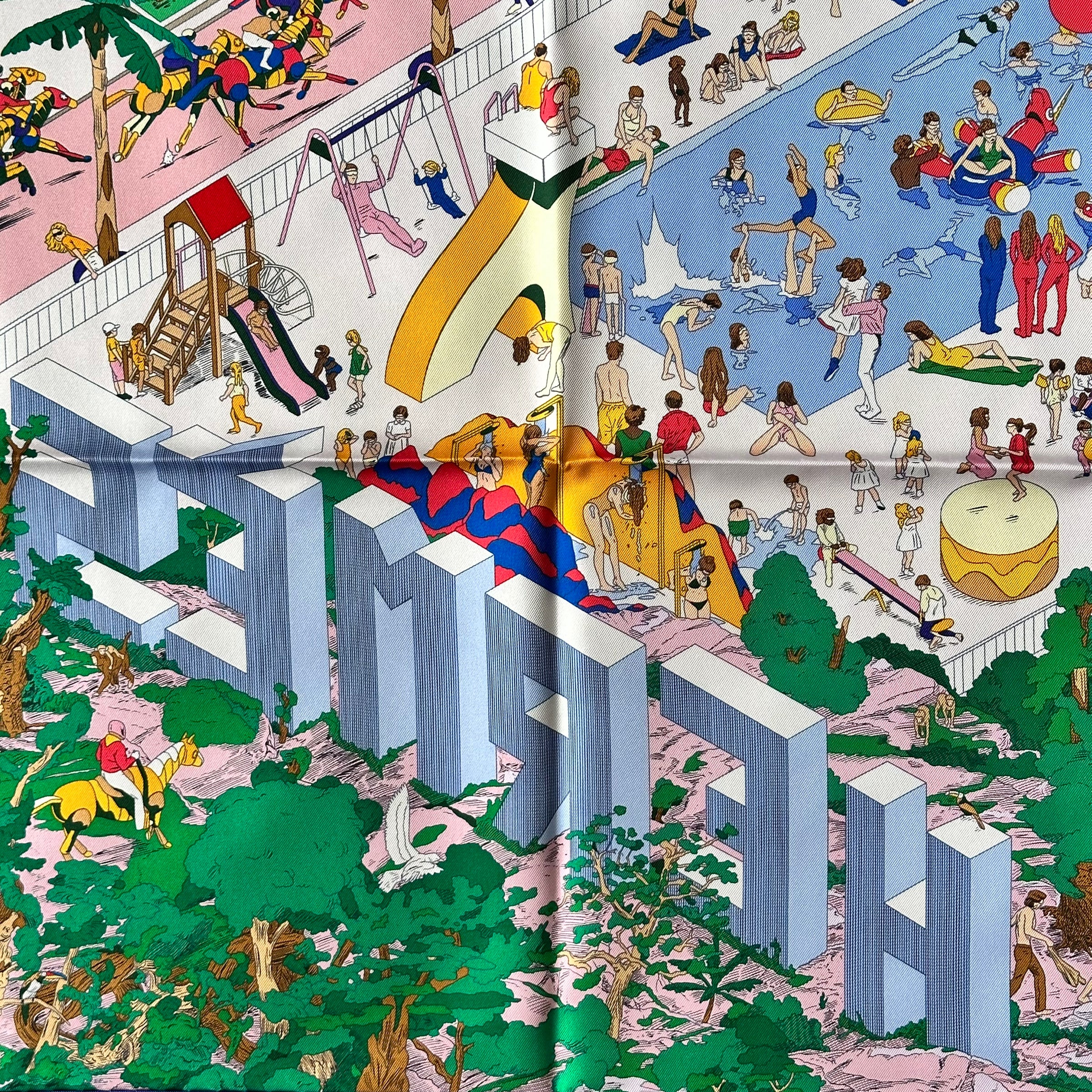 on-the-beach-par-ugo-bienvenu-vert-rose-rouge-detail