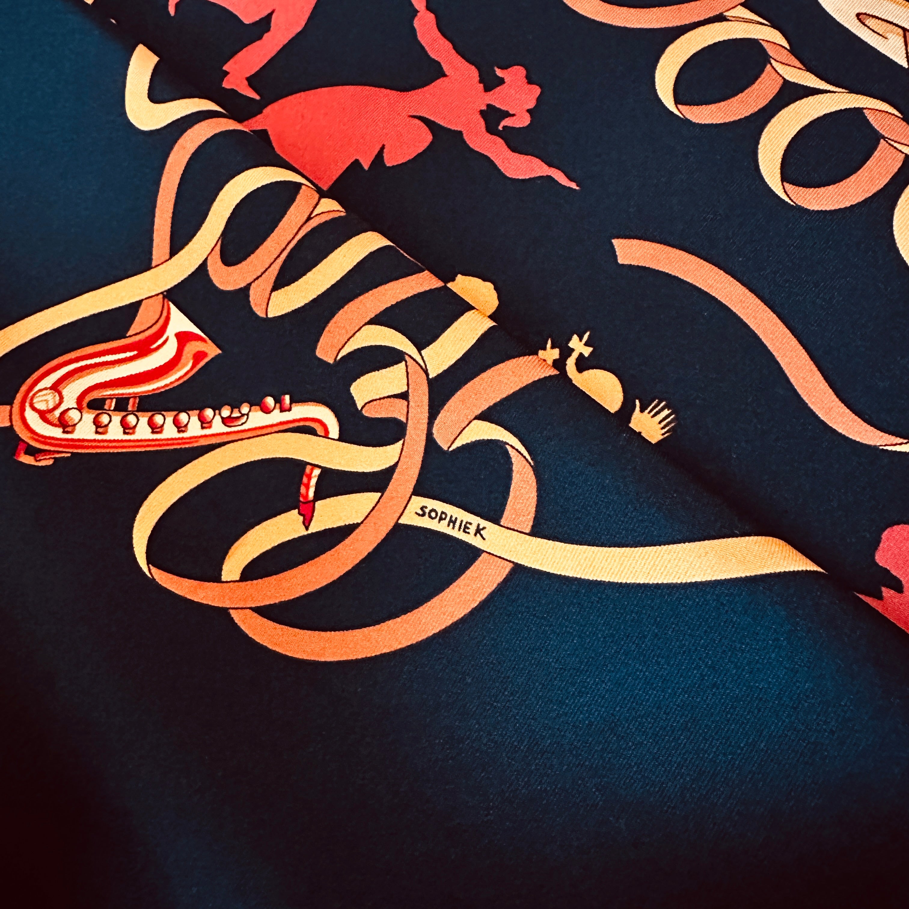 Zoom sur la signature de designer "Sophie K" 