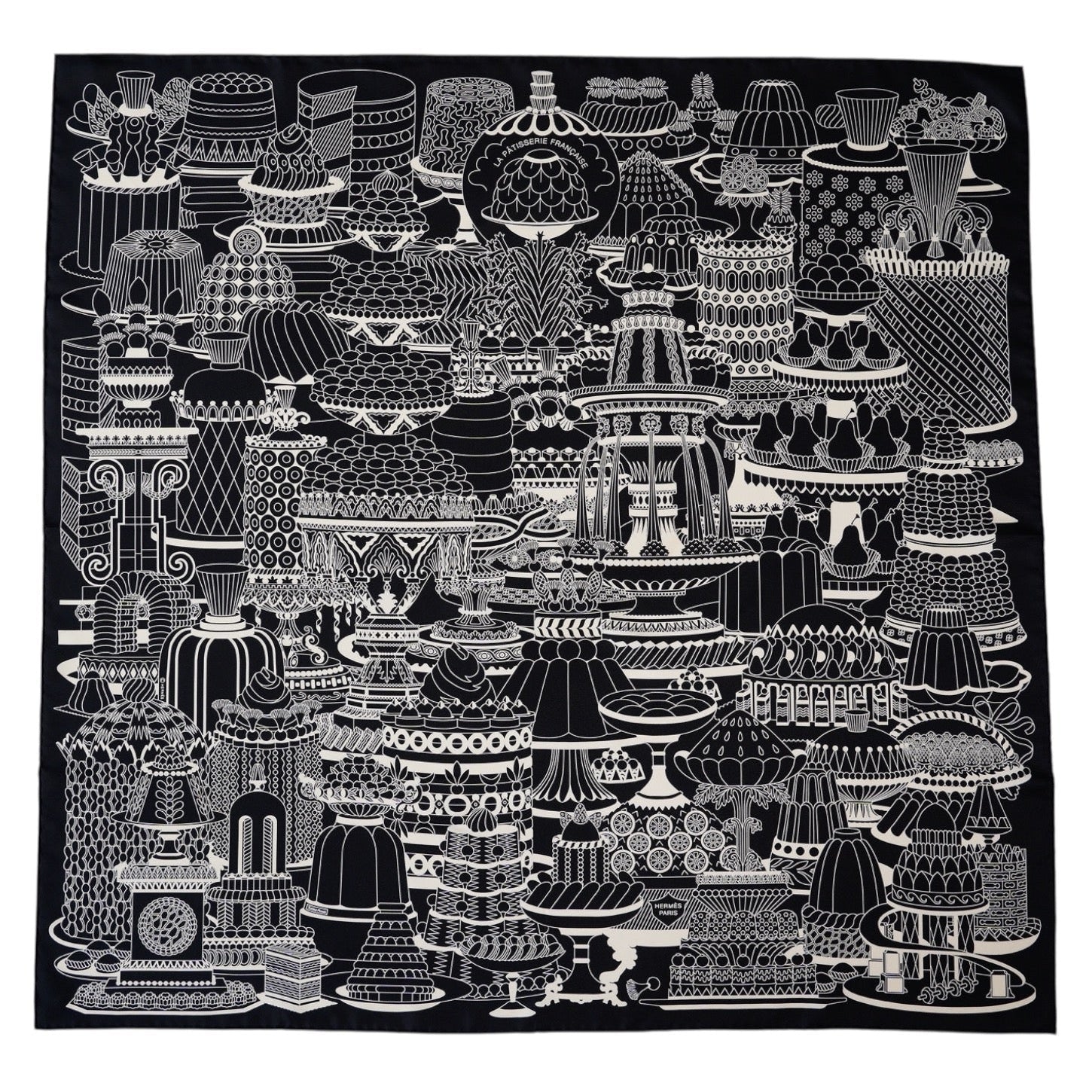 Carré Hermès 90 cm – La Pâtisserie Française – Pierre Marie (2019)